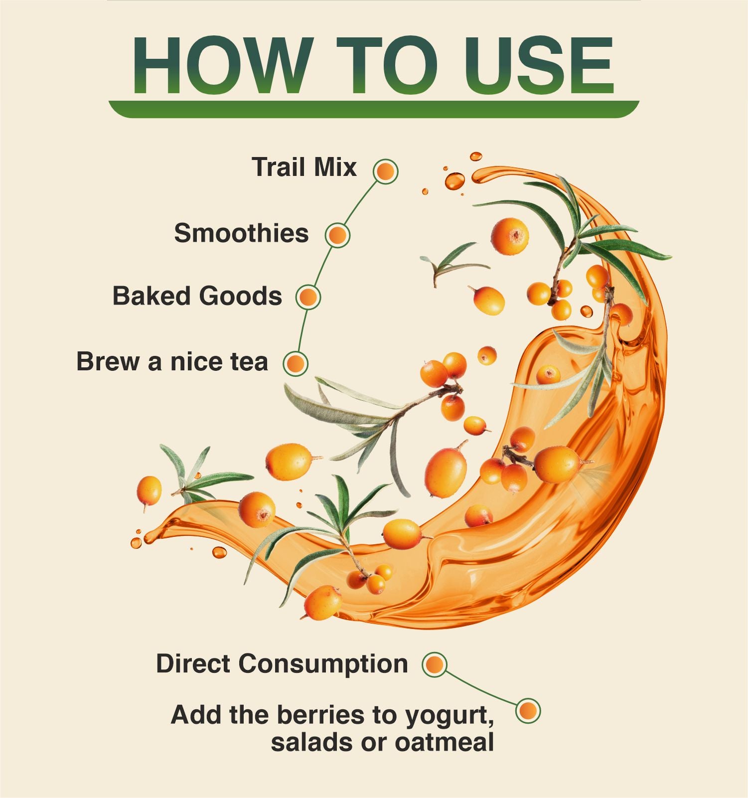 PURE SEA BUCKTHORN DRY BERRIES