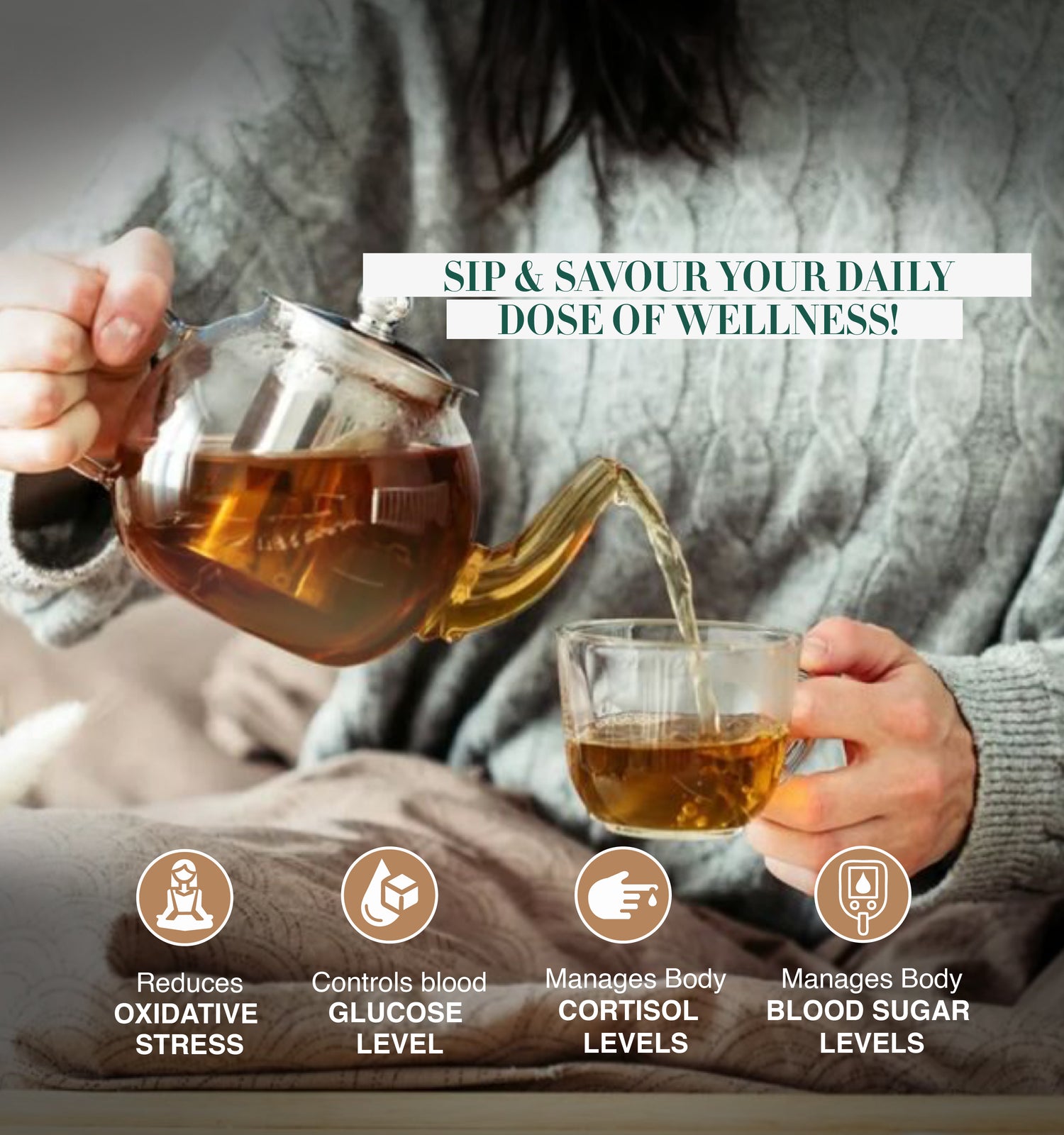DIABETES CARE COLD BREW TEA WITH ACACIA CATECHU